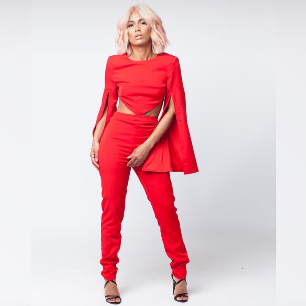 Red Jumpsuit - Picture 2 of 4